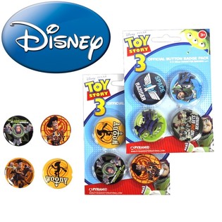 Set de 4 Badges Disney Toy Story (Lot de 24 sets)