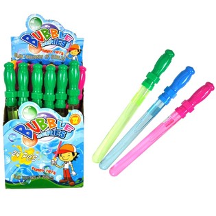 Grand tube à bulles de savon en présentoir - 37 cm (24 pcs)