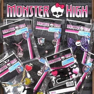 MATTEL MONSTER HIGH - M&Eacute;LANGE M&Eacute;GA POCHETTE SURPRISE : BIJOUX & ACCESSOIRES (100 pcs)