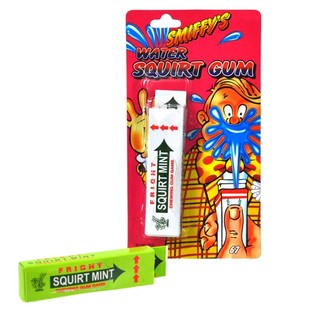 Smiffy's Pistolet &agrave; Eau Farce et Attrape Chewing-gum sur Carte (24 pcs)
