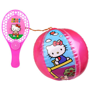 Set Ballon de Plage avec &Eacute;lastique Hello Kitty (12 pi&egrave;ces)