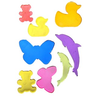 Stickers Gel D&eacute;coratifs Jelly Gems 22x12 cm (24 pcs.)