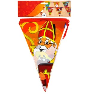 GUIRLANDE DE FANIONS SAINT NICOLAS 6 MÈTRES (5 pcs)