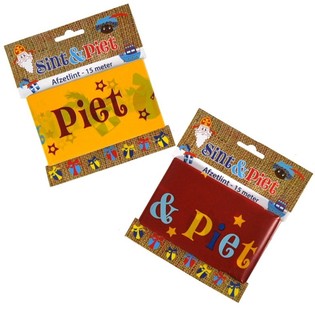 RUBAN DE BALISAGE SAINT NICOLAS - 15 MÈTRES (12 pcs)