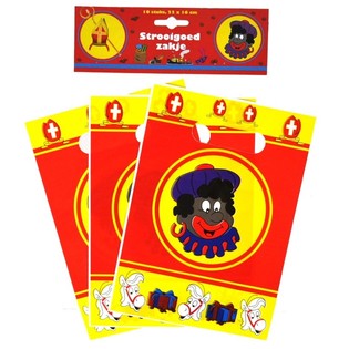 10 Sachets Cadeaux Saint-Nicolas 22 x 16 cm (Lot de 6)