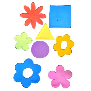 Stickers Décoratifs en Gel Jelly Gems 25 x 16 cm (24 pcs)