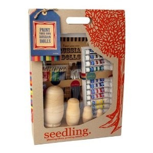 Kit Cr&eacute;atif Seedling - Peins tes Propres Poup&eacute;es Russes Matriochkas