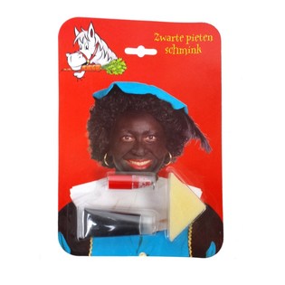 Kit de Maquillage Zwarte Piet sur Carte (Lot de 6)