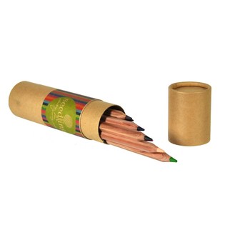 Seedling - 12 gros crayons de couleur en tube (Lot de 4)