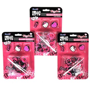 Kit de Bracelets &Eacute;lastiques avec Breloques Hello Kitty (12 pcs)