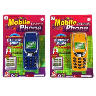 Téléphone portable jouet avec sons sur carte (12 pièces)