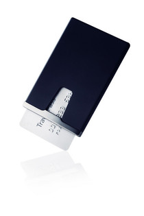 MENU - Porte-carte en titane avec bip sonore d'alerte (1 pc.)