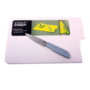 JOSEPH JOSEPH - PLANCHE &Agrave; D&Eacute;COUPER SLICE & STORE AVEC COUTEAU INT&Eacute;GR&Eacute; (1 pc.)