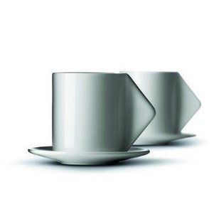 MENU - Set de 2 Tasses &agrave; Espresso Bone China (1 set)