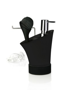 NUANCE - Set d'Organisateur de Vaisselle avec Distributeur de Savon et Brosse (1 set)