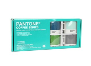 PANTONE - COFFRET DE 4 TASSES &Agrave; EXPRESSO ET SOUCOUPES