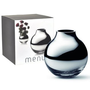 MENU Vase Rond Argent&eacute; | Vase Boule de Luxe B2B