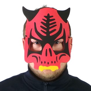 MASQUE DE DIABLE EN MOUSSE (6 pcs)