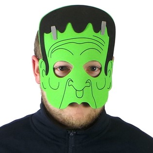 Masque de Frankenstein en mousse (6 pi&egrave;ces)