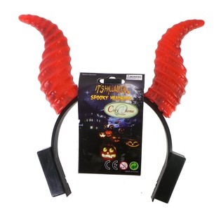 Serre-t&ecirc;te Cornes de Diable Lumineuses (18 pi&egrave;ces)