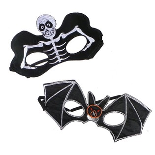 Masque d'Horreur (Squelette ou Chauve-souris) - Lot de 12