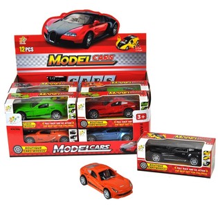 Voitures de Sport &agrave; Friction en Pr&eacute;sentoir (12 pcs)