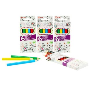 6 petits crayons de couleur (48 pcs)