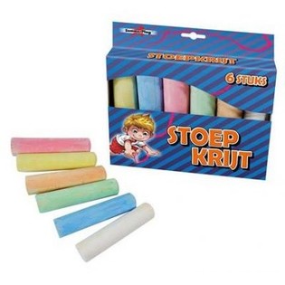 Grandes Craies de Trottoir en Boîte - Lot de 6 (12 pcs)