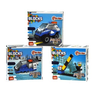 Briques de Construction Bricks - Série Police (11 pièces)