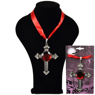 COLLIER - MODÈLE : CROIX AVEC RUBIS (9 pcs)
