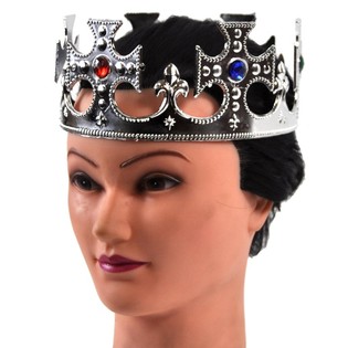 Couronne Royale Argent&eacute;e - Mod&egrave;le Croix (12 pcs)