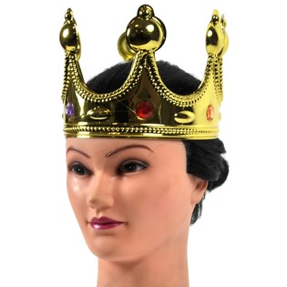 Couronne de Roi Dorée - Modèle : Bombé (12 pcs)