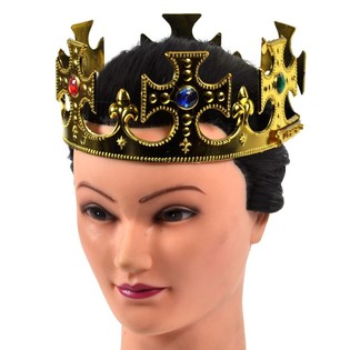 Couronne Royale Dorée - Modèle Croix (12 pcs)