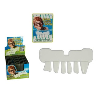 Dents de d&eacute;guisement dr&ocirc;les en pr&eacute;sentoir (36 pcs)