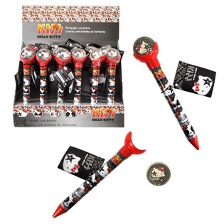 HELLO KITTY - STYLO BILLE ET BALLE REBONDISSANTE 2 EN 1 - ROUGE (24 pcs)