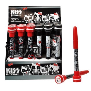 HELLO KITTY - STYLO TAMPON 3 EN 1 / BULLES DE SAVON (24 pcs)