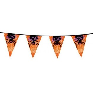 Guirlande de Drapeaux BOO Araign&eacute;e - 6 M&egrave;tres (6 pcs)