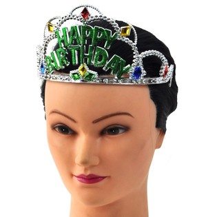 Couronne HAPPY BIRTHDAY - Mod&egrave;le 3 (12 pcs)
