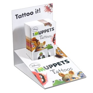 Tatouages Disney en 2 parties en présentoir - Modèle : Le Muppet Show (50 pièces)