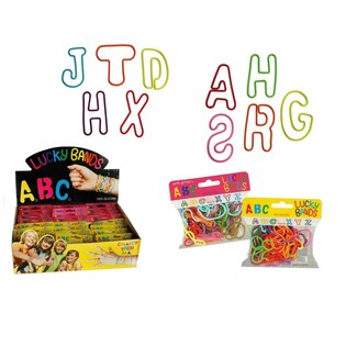 ***PRIX CHOC*** LUCKY BANDS BRACELETS POUR ENFANTS - MODÈLE : LETTRES (24 pcs)