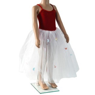 ROBE ROUGE/BLANCHE POUR ENFANTS - TAILLE 6