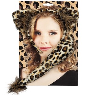 SET L&Eacute;OPARD - SERRE-T&Ecirc;TE ET QUEUE (6 pcs.)