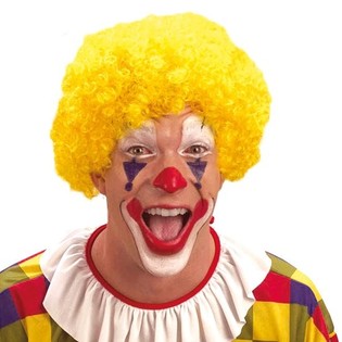 Perruque de Clown Jaune (10 pcs)