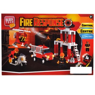 GRAND SET DE CONSTRUCTION BRIQUES INTERVENTION POMPIER - 223 PI&Egrave;CES (3 pcs)
