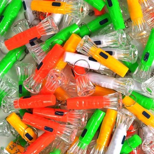 Porte-cl&eacute;s Lampe de Poche (100 pi&egrave;ces) - Mix Assorti