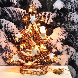 Grand Sapin de Noël Décoratif Lumineux 50 cm (1 pce)