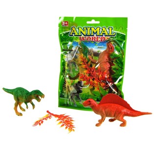 ANIMAL WORLD / SET DE JEU DINOSAURES (12 pcs)