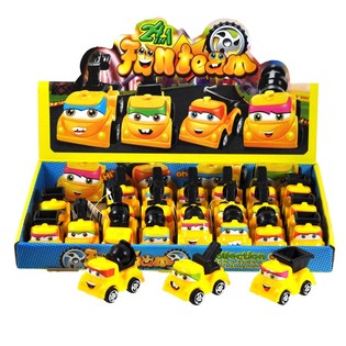 VÉHICULES DE CHANTIER BUMPIE EN PRÉSENTOIR (24 pcs)