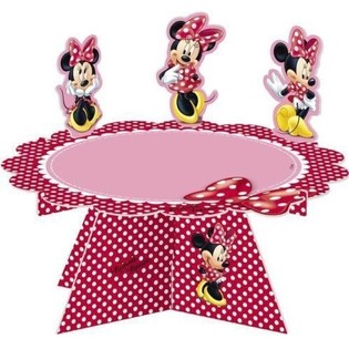 PRÉSENTOIR À GÂTEAUX DISNEY MINNIE MOUSE (2 pcs.)