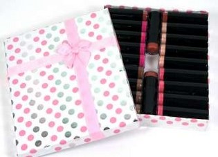 Rouge &agrave; l&egrave;vres 5 assortiments avec emballage rose (20 pcs)